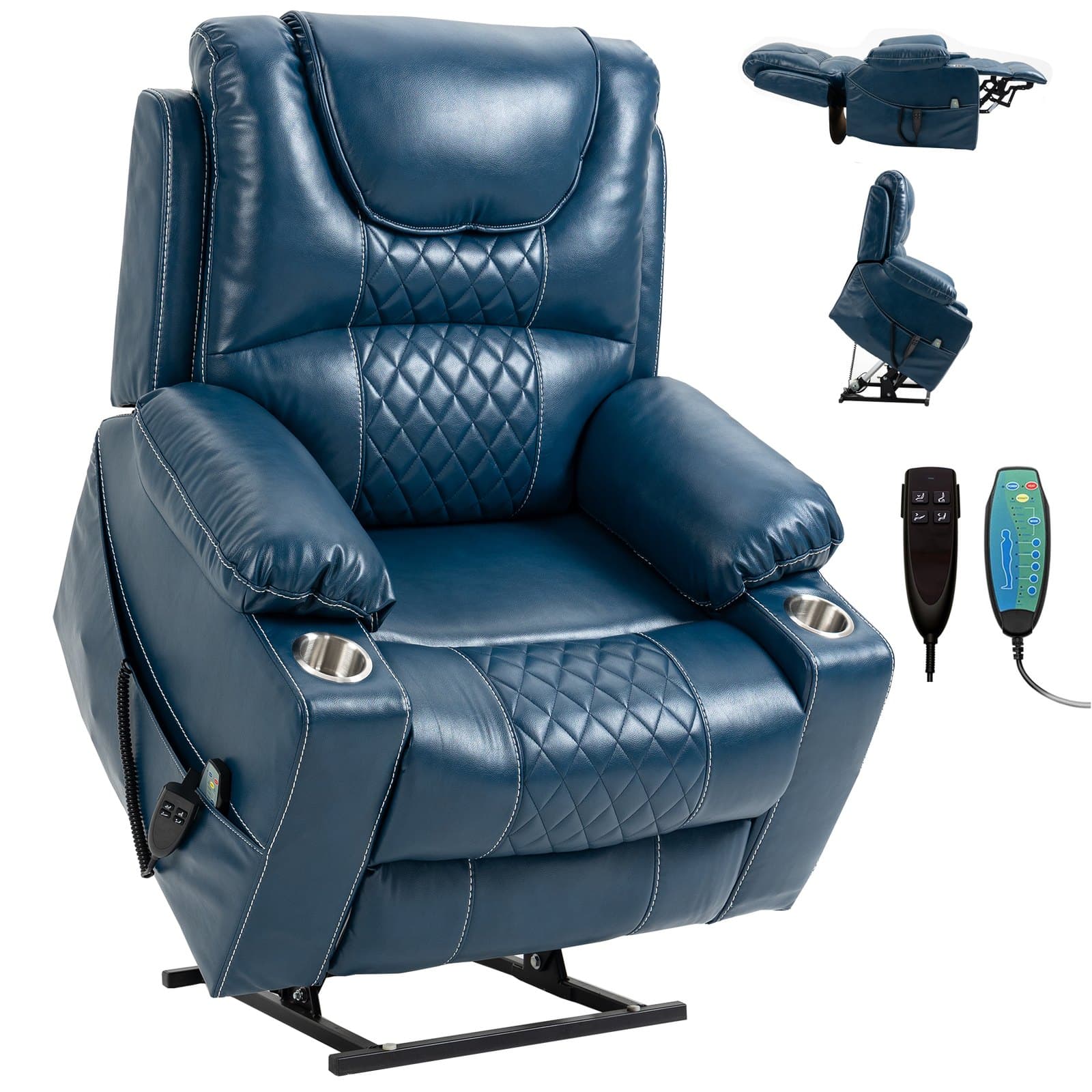 RHHVVR 26" Oversized Dual Motor Lift Recliner senior power lift recliner for daily comfort